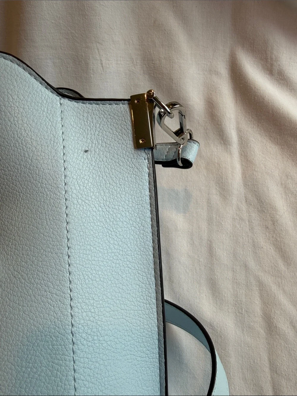 INC International Concepts Light Blue Studded Top-Handle Satchel